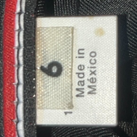 MILWAUKEE MOTORCYCLE CLOTHING CO. BLACK HEAVY LEATHER MOTO PANTS EUC 6 / W25L31 - Picture 12 of 13